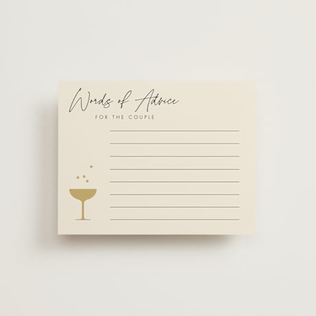 Bridal Shower Insert Cards