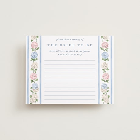 Bridal Shower Insert Cards