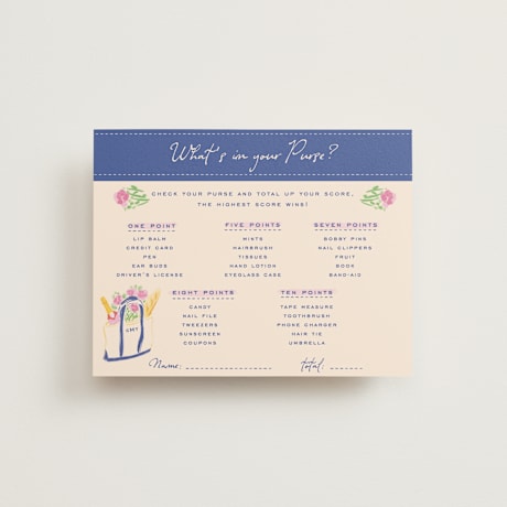 Bridal Shower Insert Cards
