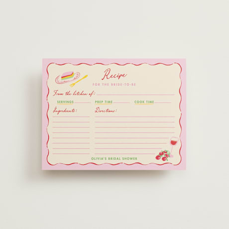 Bridal Shower Insert Cards