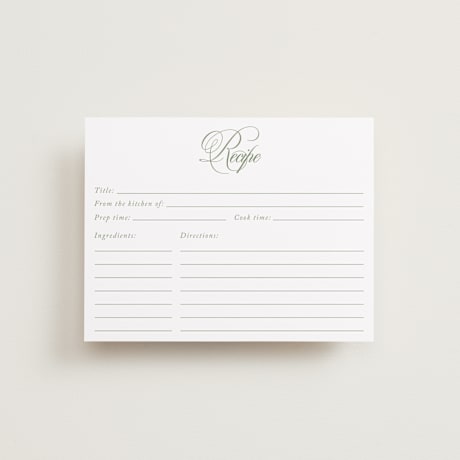 Bridal Shower Insert Cards