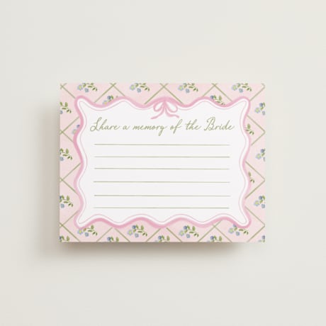 Bridal Shower Insert Cards