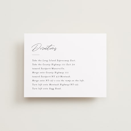 Direction Cards