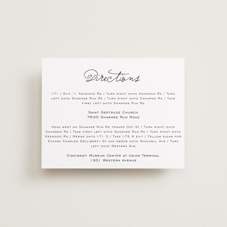 Direction Cards
