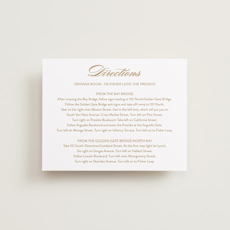 Direction Cards