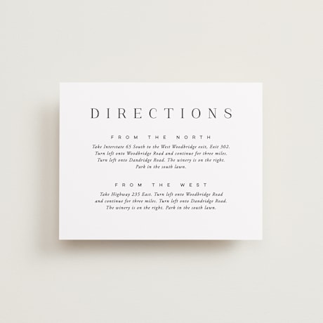 Direction Cards