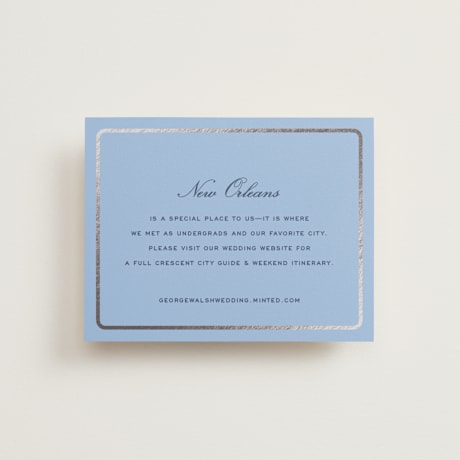 Foil-Pressed Direction Cards