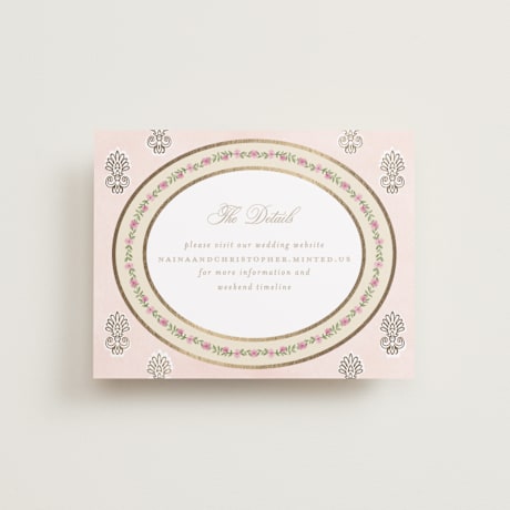 Foil-Pressed Direction Cards