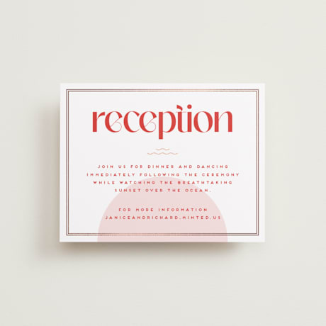 Foil-Pressed Reception Cards