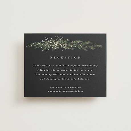 Foil-Pressed Reception Cards