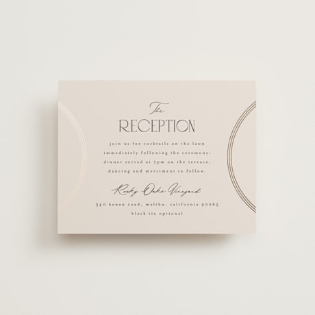 Foil-Pressed Reception Cards