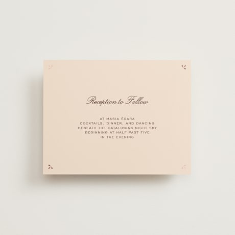 Foil-Pressed Reception Cards