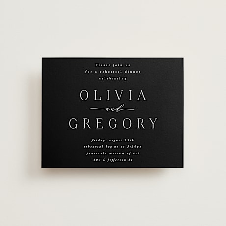 Rehearsal Dinner Cards