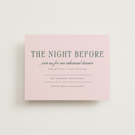 Rehearsal Dinner Cards