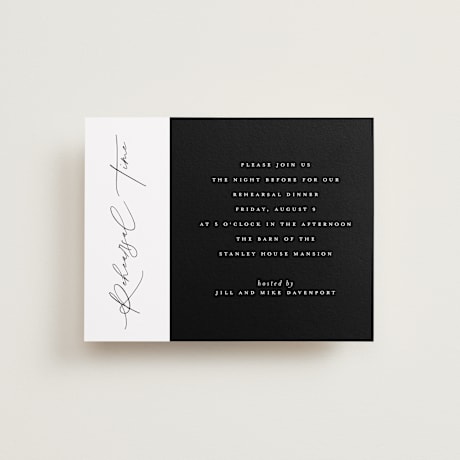 Rehearsal Dinner Cards