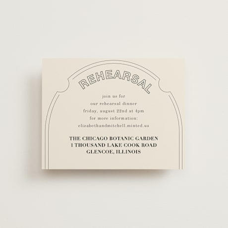 Rehearsal Dinner Cards