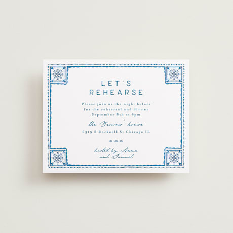 Rehearsal Dinner Cards