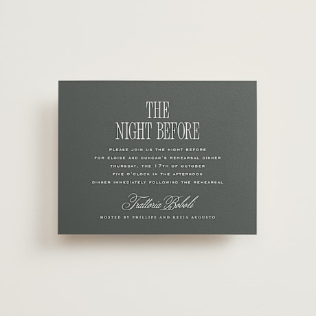 Rehearsal Dinner Cards