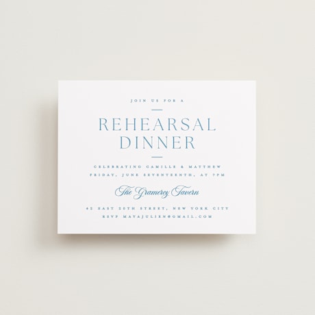 Rehearsal Dinner Cards