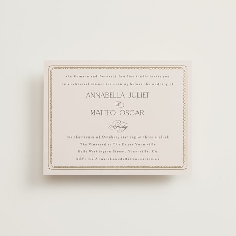 Rehearsal Dinner Cards