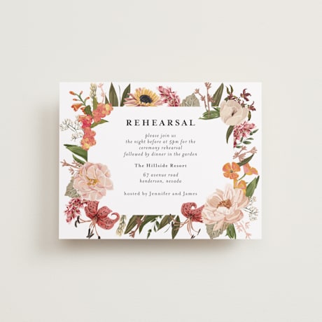 Foil-Pressed Rehearsal Dinner Cards