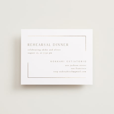 Rehearsal Dinner Cards