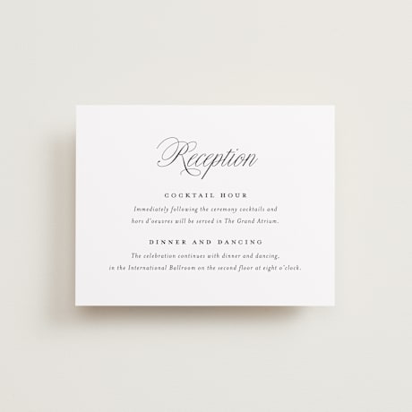 Reception Cards