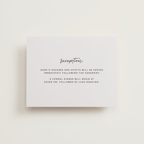 Reception Cards