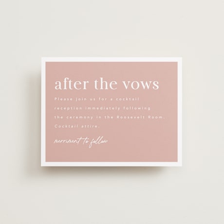 Reception Cards