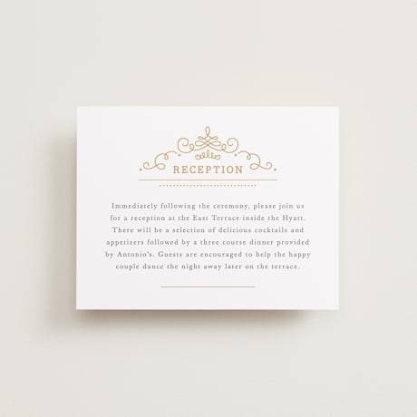 Reception Cards