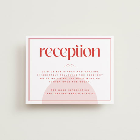 Reception Cards