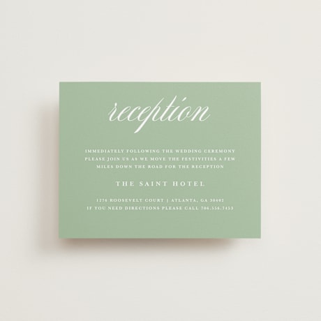 Reception Cards