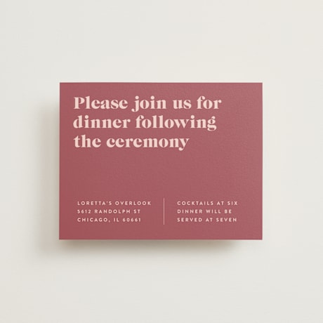 Reception Cards