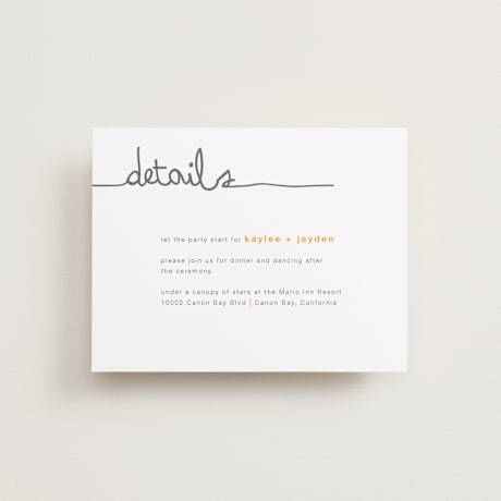 Reception Cards