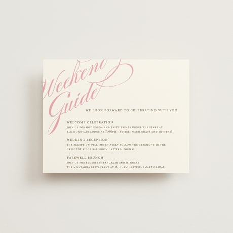 Reception Cards