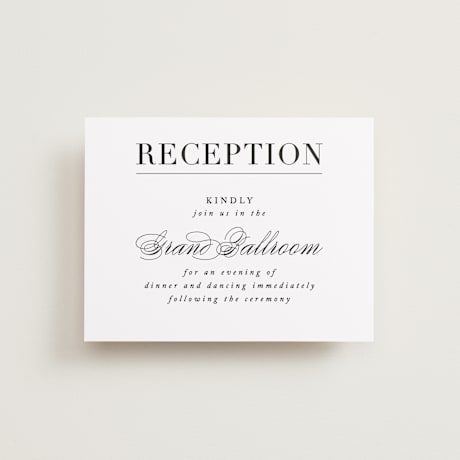 Reception Cards