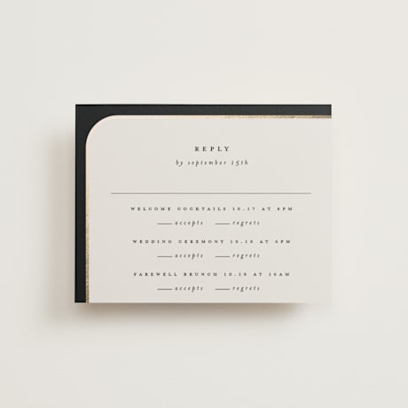 Foil-Pressed Multi-Event RSVP Cards