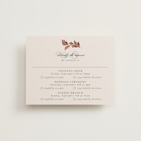 Foil-Pressed Multi-Event RSVP Cards
