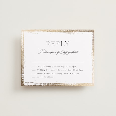 Foil-Pressed Multi-Event RSVP Cards