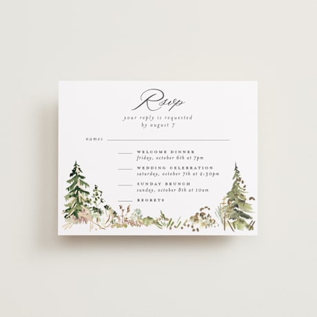 Foil-Pressed Multi-Event RSVP Cards
