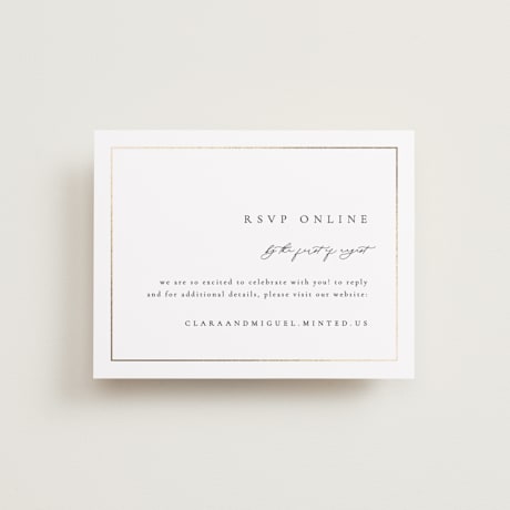 RSVP Online Enclosure Cards