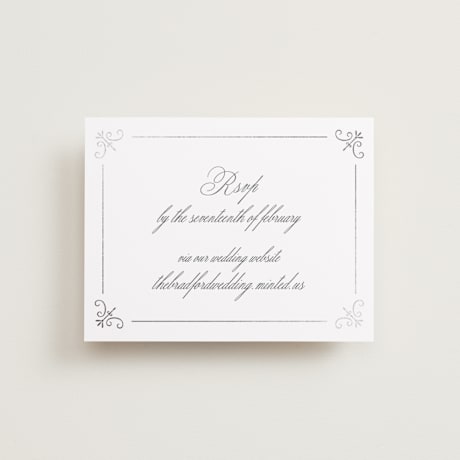 Foil-Pressed RSVP Online Enclosure Cards