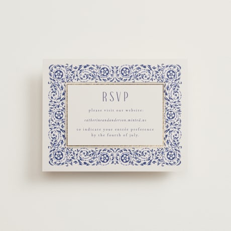 Foil-Pressed RSVP Online Enclosure Cards