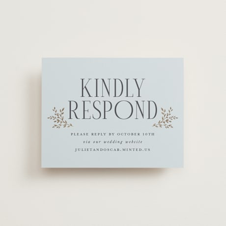 Foil-Pressed RSVP Online Enclosure Cards