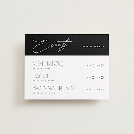 Multi-Event RSVP Cards