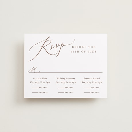 Multi-Event RSVP Cards