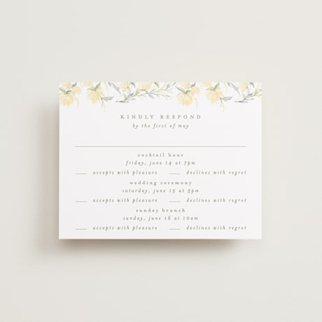 Multi-Event RSVP Cards