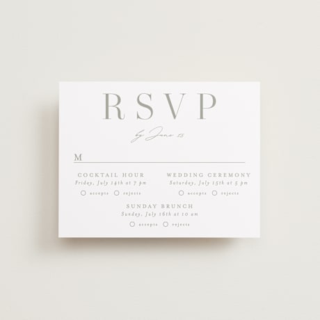 Multi-Event RSVP Cards