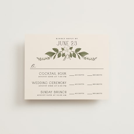 Multi-Event RSVP Cards