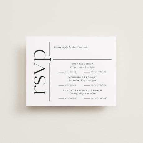 Multi-Event RSVP Cards